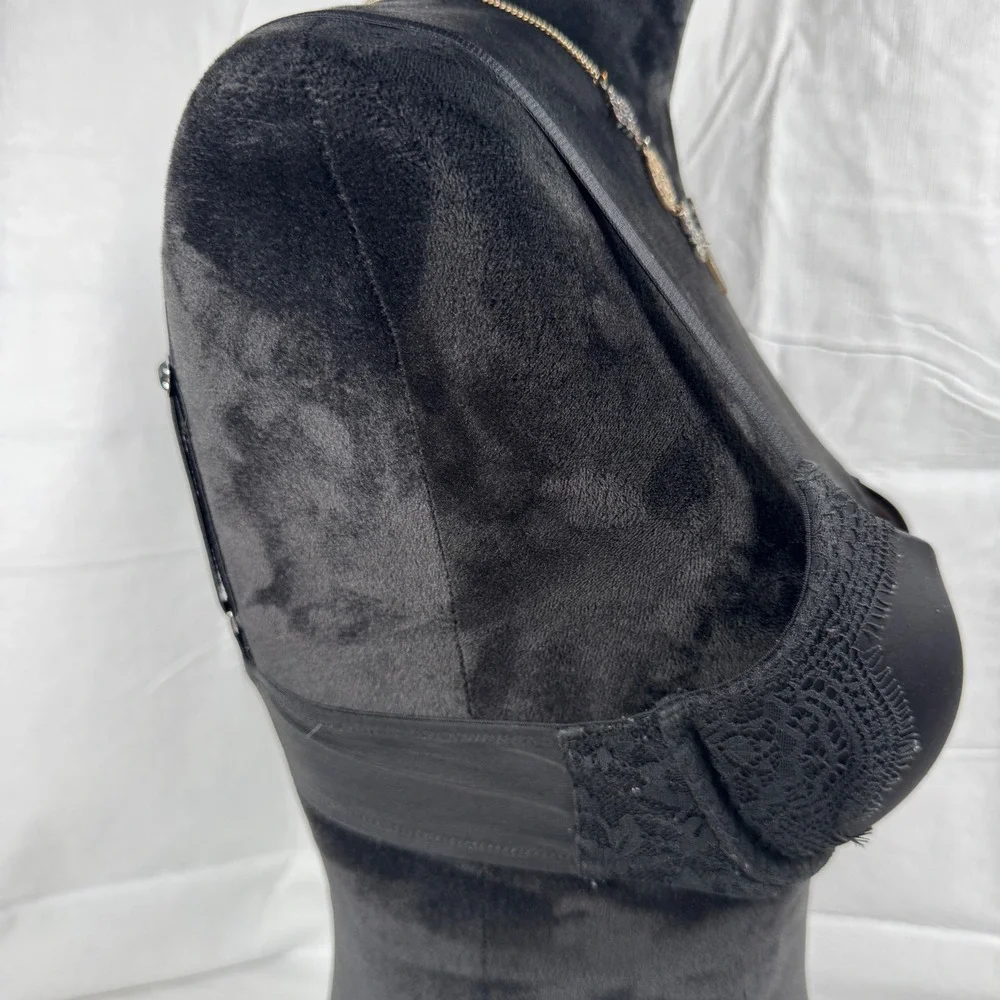 Victoria Secret Dream Angels Push Up Womens Bra 34A Black Lace 382022-93U